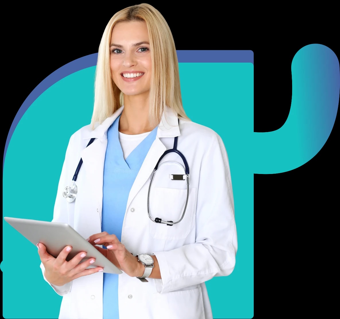 A behavioral health clinician reviewing an ABA caseload on a tablet